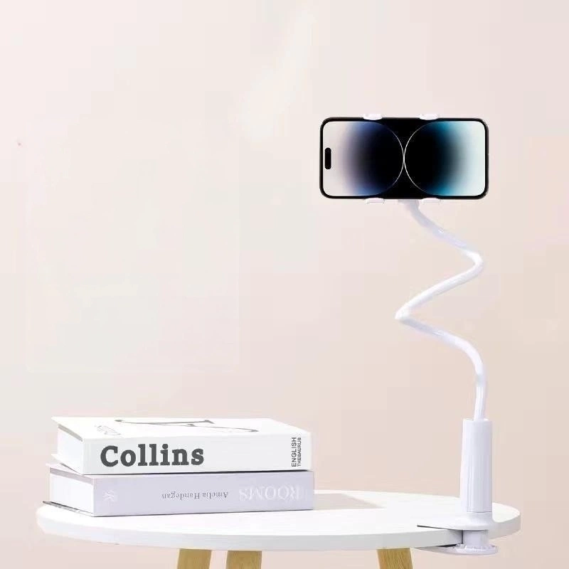 0.7m Universal Gooseneck Phone Holder, Flexible Long Arm Clip Phone Stand for Bed, Desk & Bedroom