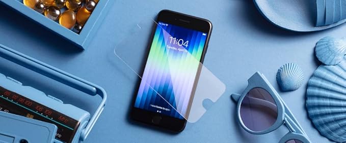 ZAGG Glass Elite Screen Protector for iPhone SE (3rd/2nd Gen), 8, 7, 6s, 6 – Maximum Impact & Scratch Protection, Aluminosilicate Glass, Smudge-free, Easy Apply,InvisibleShield, Reinforced Edges