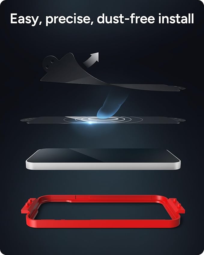 ZAGG Glass Elite iPhone 15 Pro Screen Protector - 5X Stronger with Reinforced Edges, Scratch & Smudge-Resistant Surface, InvisibleShield, Easy to Install