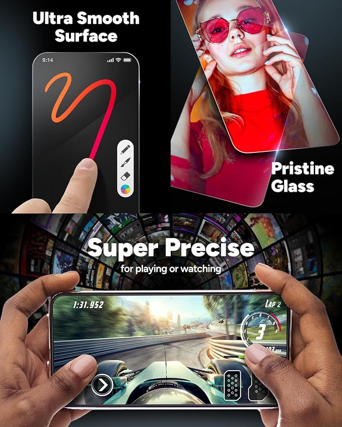 ZAGG Glass Elite Anti-Glare iPhone 15 Pro Max Screen Protector - 5X Stronger with Reinforced Edges, Scratch & Smudge-Resistant Surface, Matte Finish, InvisibleShield, Easy to Install