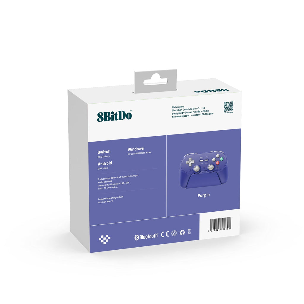 8BitDo Pro 3 Bluetooth Gamepad (80GQ)